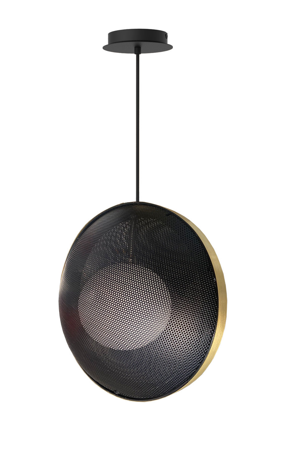 aluminor-cybelle-s-suspension-nuage-m-tal-noir-et-dor image 1