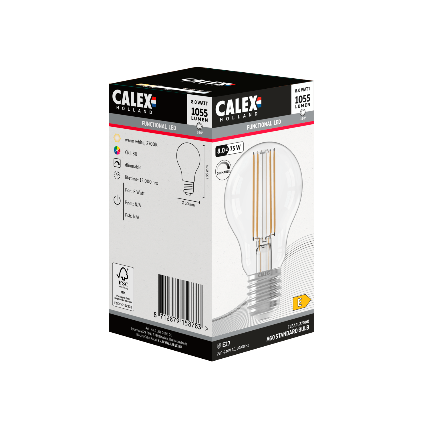 calex-ampoule-led-filament-e27-a60-transparente image 3