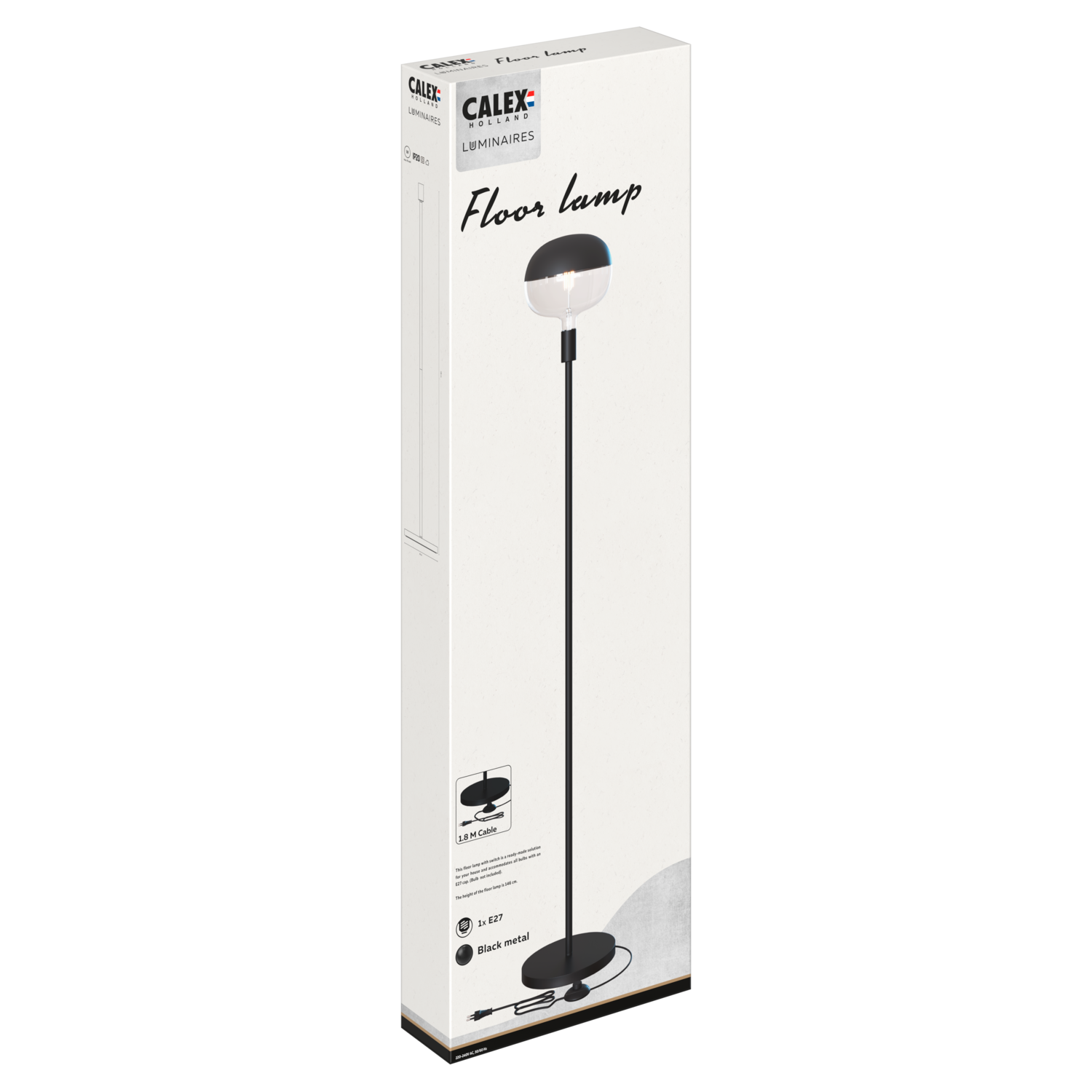 calex-lampadaire-1l-large-e27-noir-lampe-de-sol-avec-interrupteur image 3