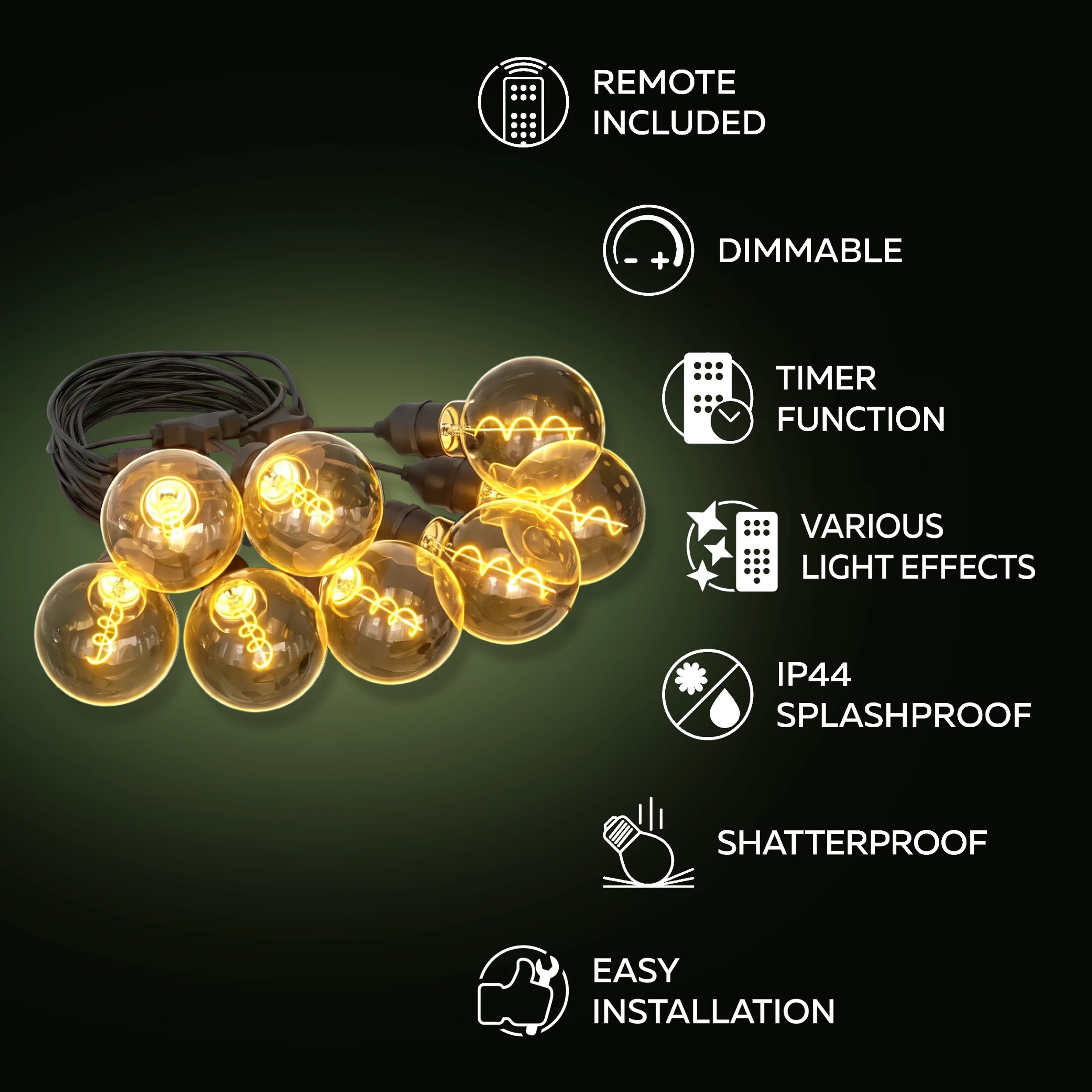 calex-vista-guirlande-lumineuse-10-m-xl-g95-8-ampoules-led-t-l-commande image 2