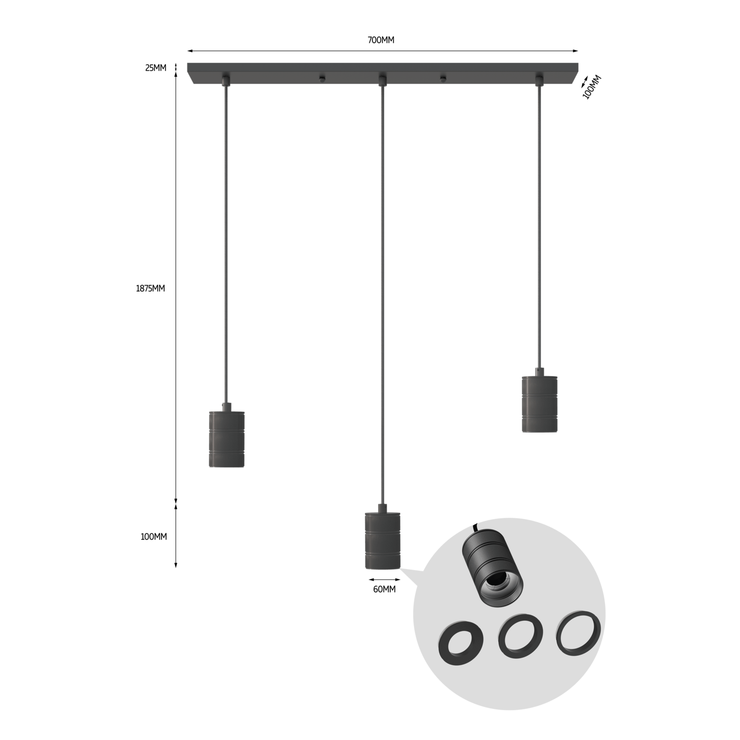 calex-suspension-r-tro-3x-e27-noir-10x70cm image 3