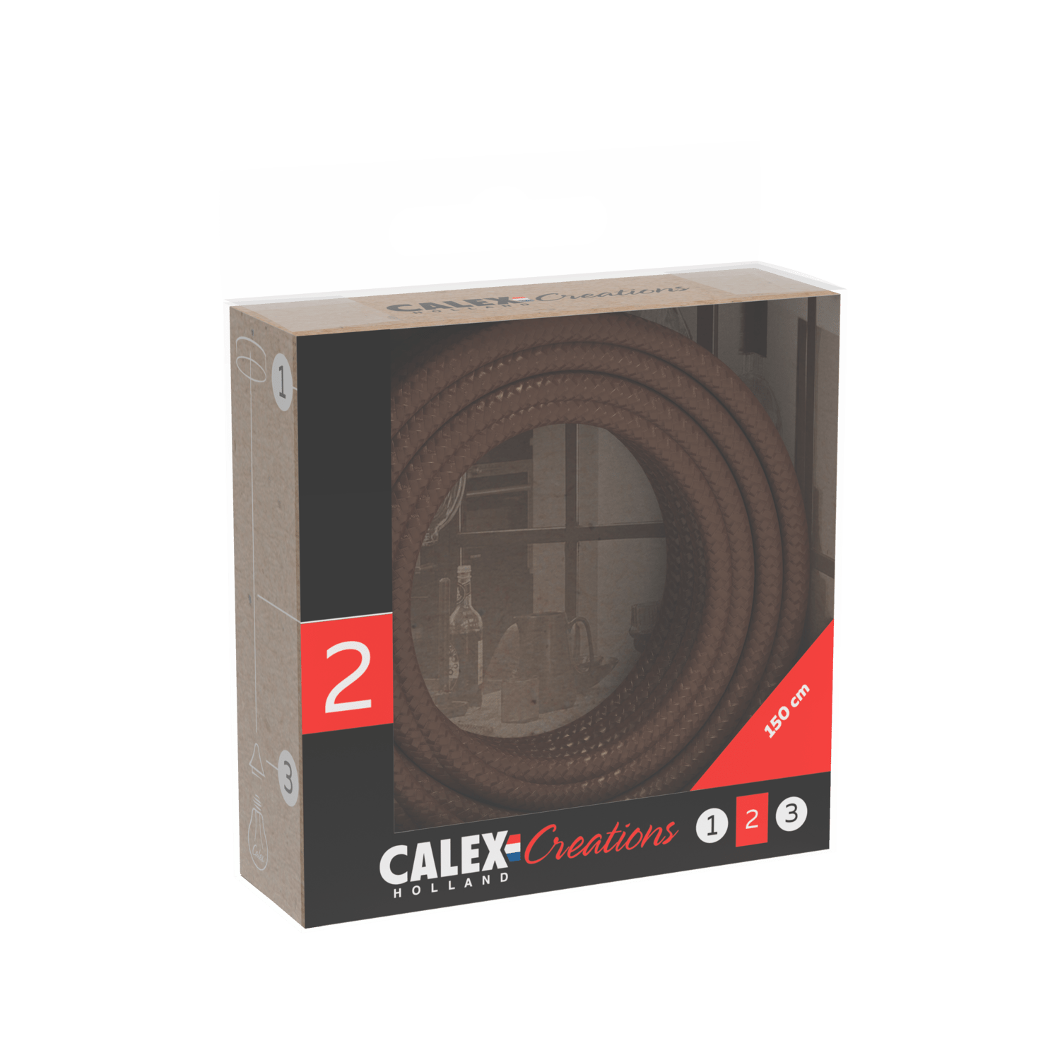 calex-creations-c-ble-tissu-marron-1-5-m-pour-suspension image 3