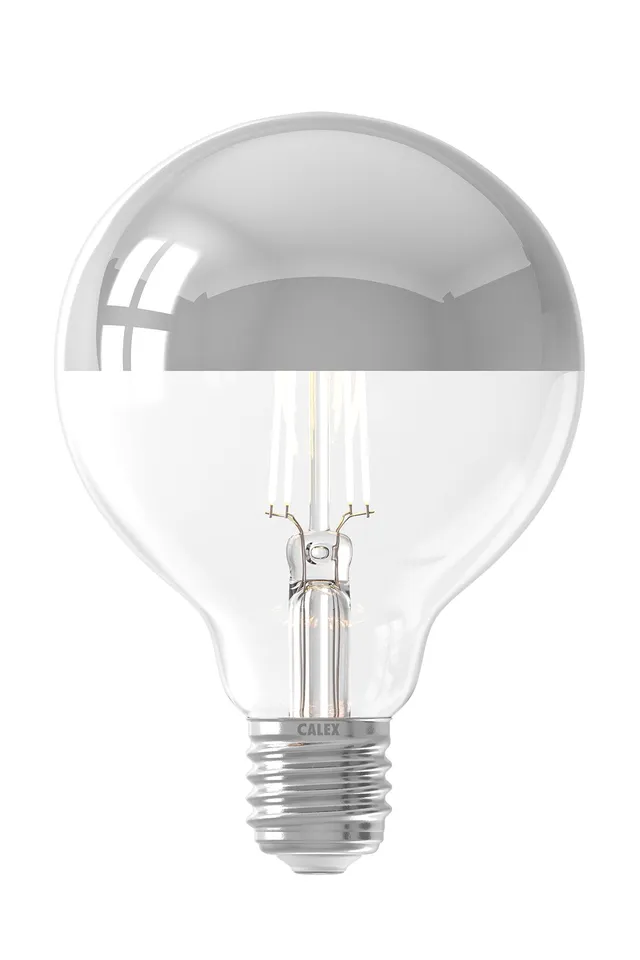 calex-ampoule-filament-top-mirror-g95-e27-chrome-3-5w-dimmable image 1