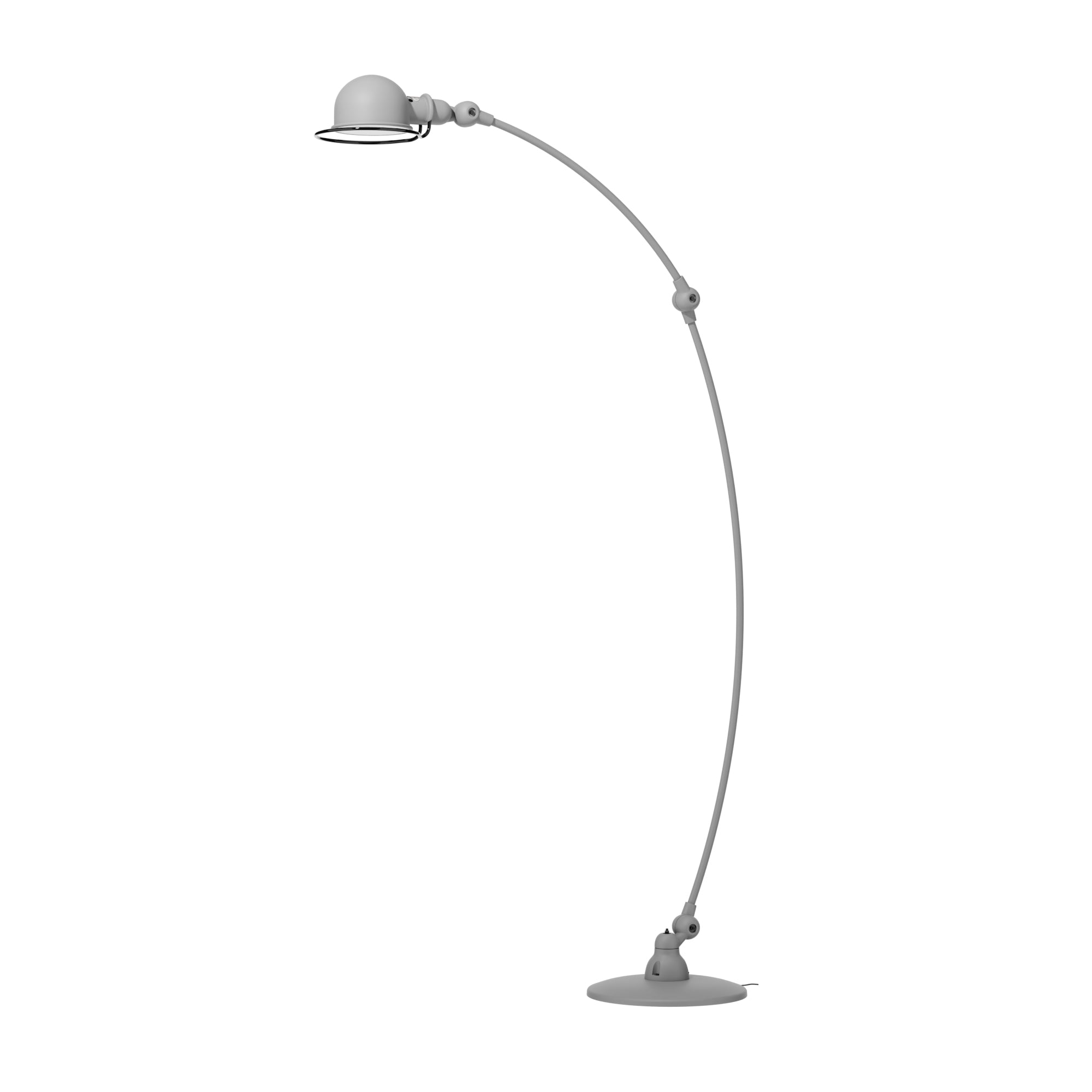 jield-loft-c1260-lampadaire-2-bras-courbes-gris-souris image 2