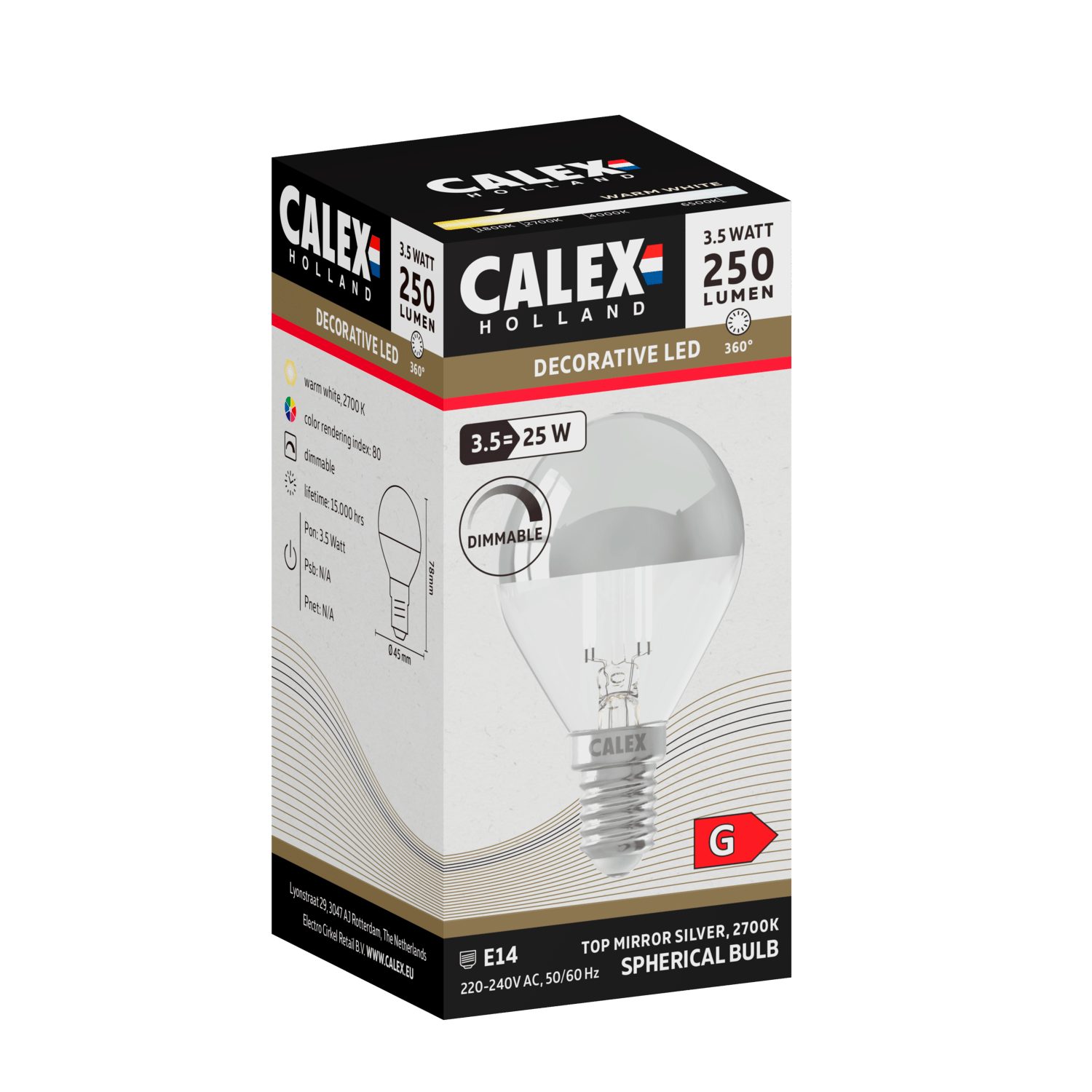 calex-top-mirror-p45-e14-chrome-ampoule-led-filament image 3