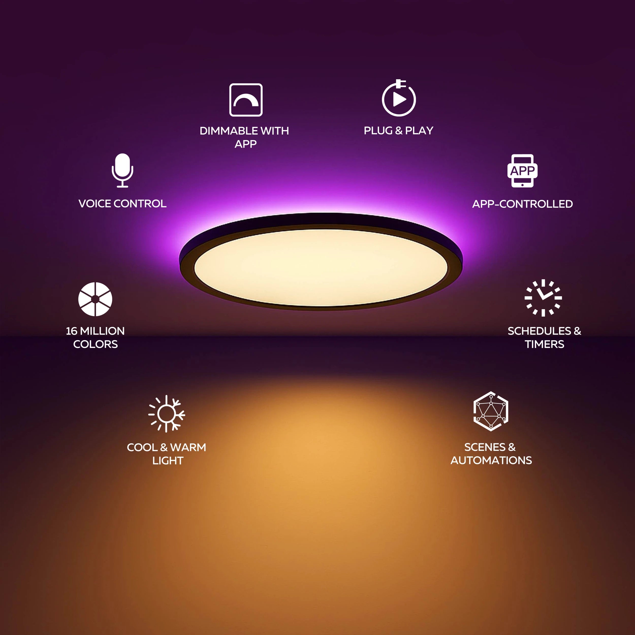 calex-smart-plafonnier-halo-40cm-rgb-cct-noir image 2