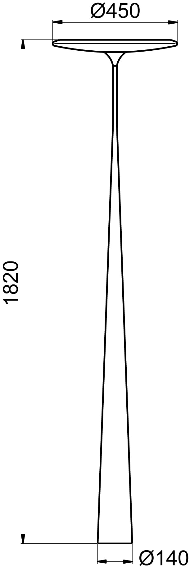 aluminor-lotus-ls-lampadaire-led-182-cm-noir image 2