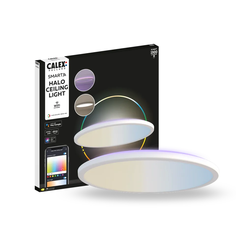 calex-smart-plafonnier-halo-40cm-rgb-cct-blanc image 1
