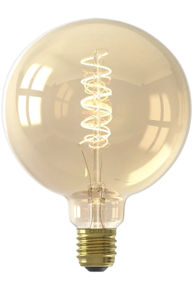 calex-flex-filament-led-e27-g125-gold-3-8w-dimmable image 1
