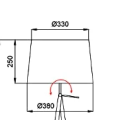 aluminor-abat-jour-blanc-pour-lampadaire-zazou-ls-e27 image 2