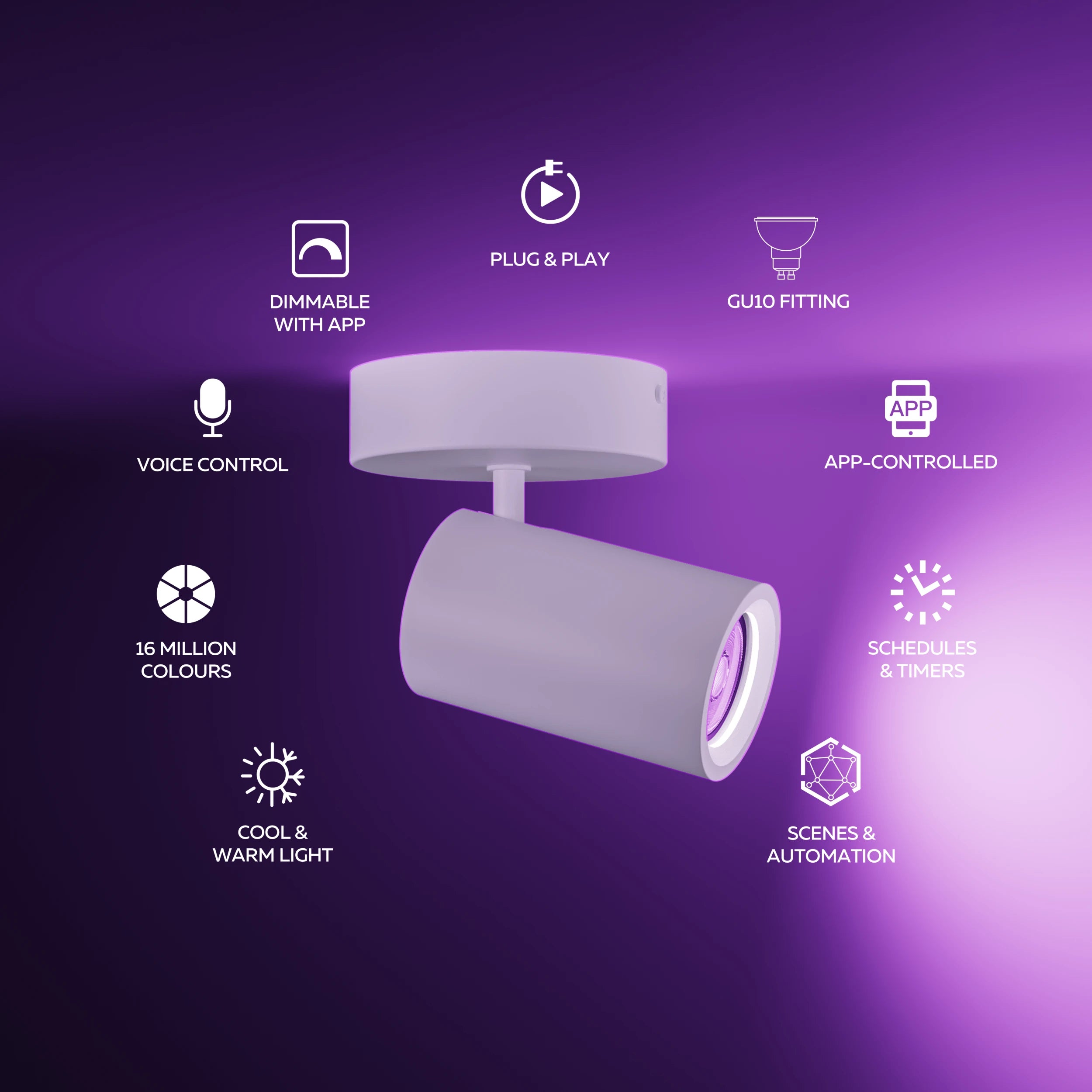 calex-smart-plafonnier-spot-1-lumi-re-blanc image 2