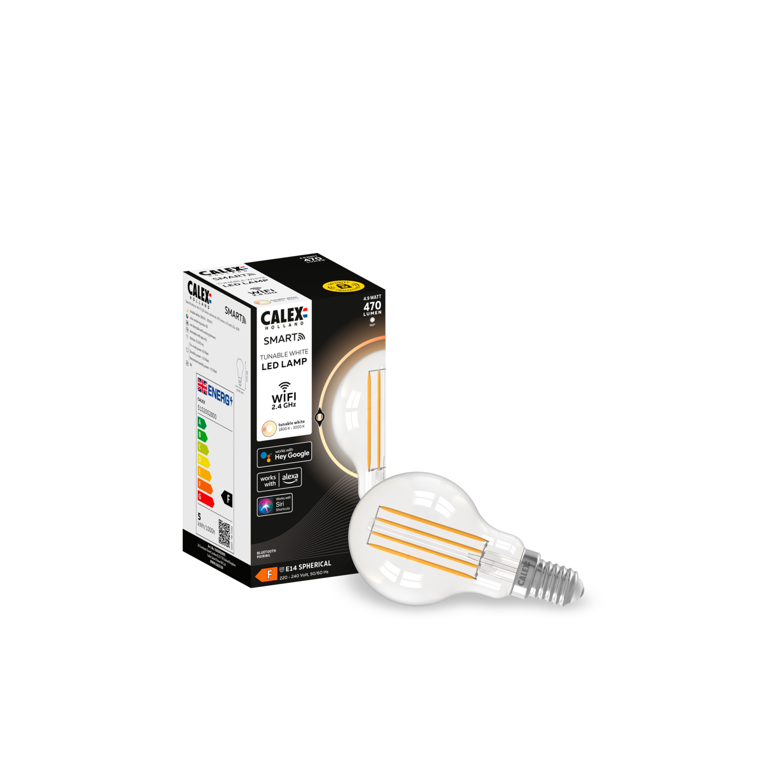 calex-smart-led-filament-e14-p45-transparente-4-9w-dimmable image 3