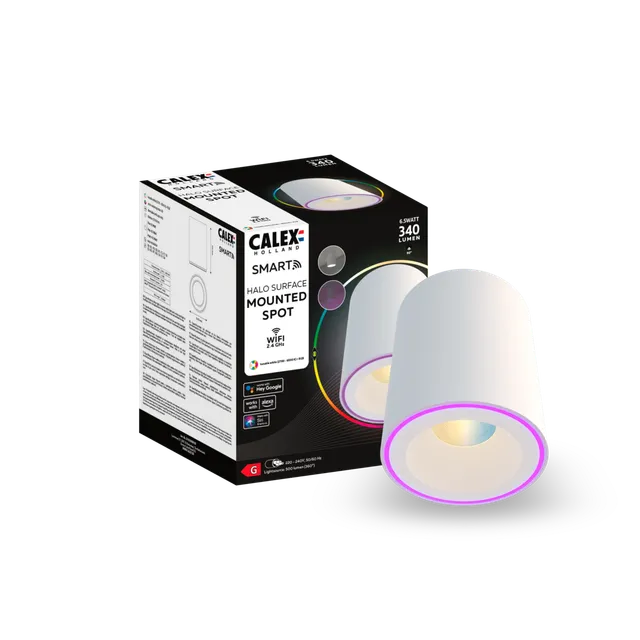 calex-smart-spot-halo-rgb-cct-blanc image 1