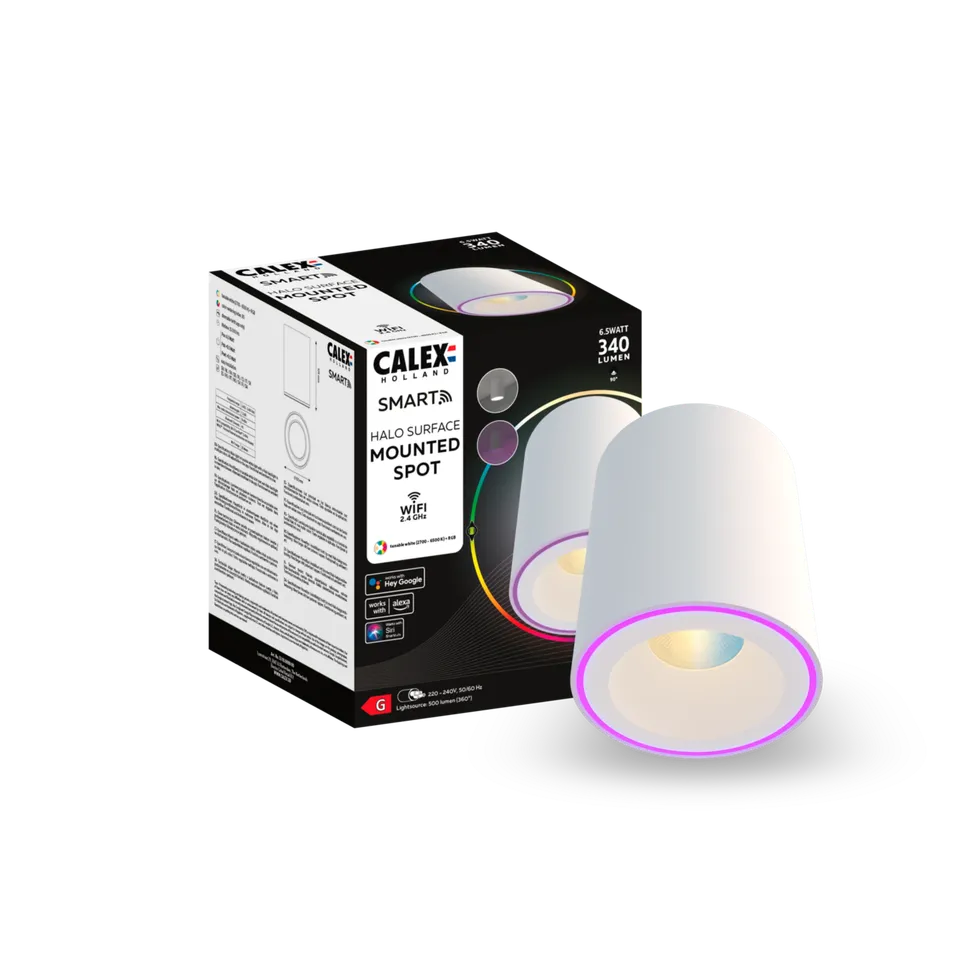 calex-smart-spot-halo-rgb-cct-blanc image 1
