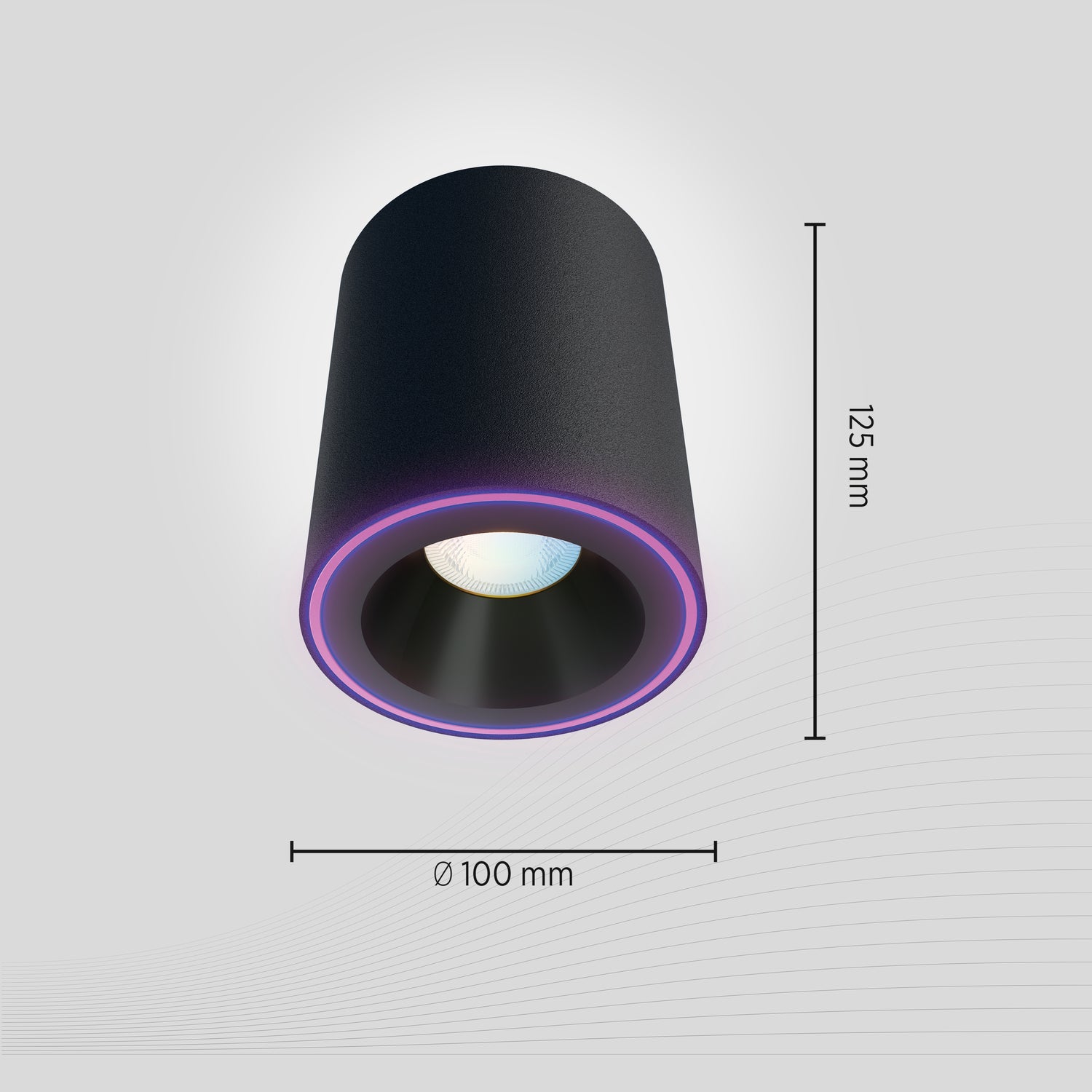 calex-smart-spot-halo-plafonnier-rgb-cct-noir-connect image 7