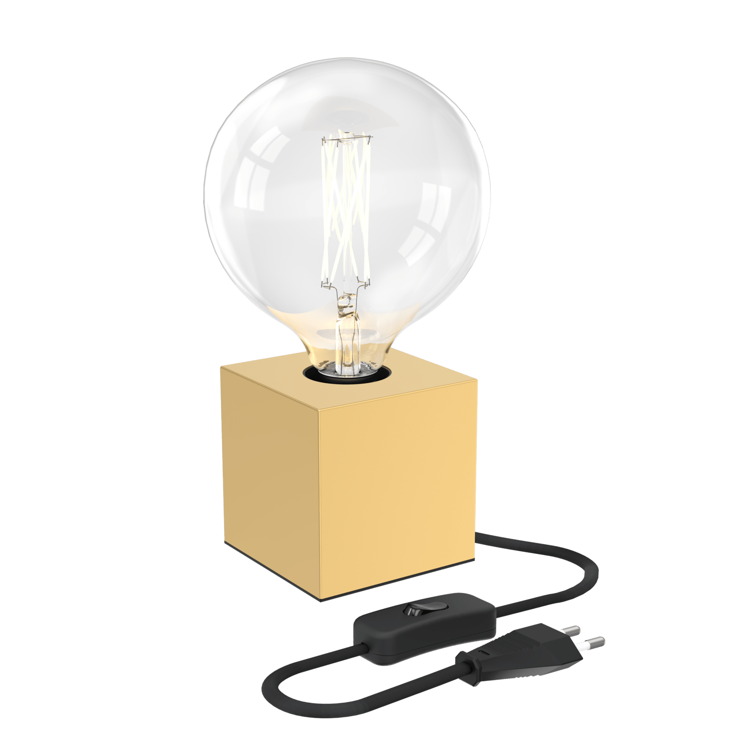 calex-lampe-de-table-square-e27-gold-sans-ampoule image 1