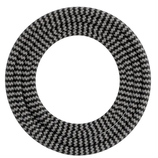 calex-creations-c-ble-textile-1-5-m-noir-blanc image 1