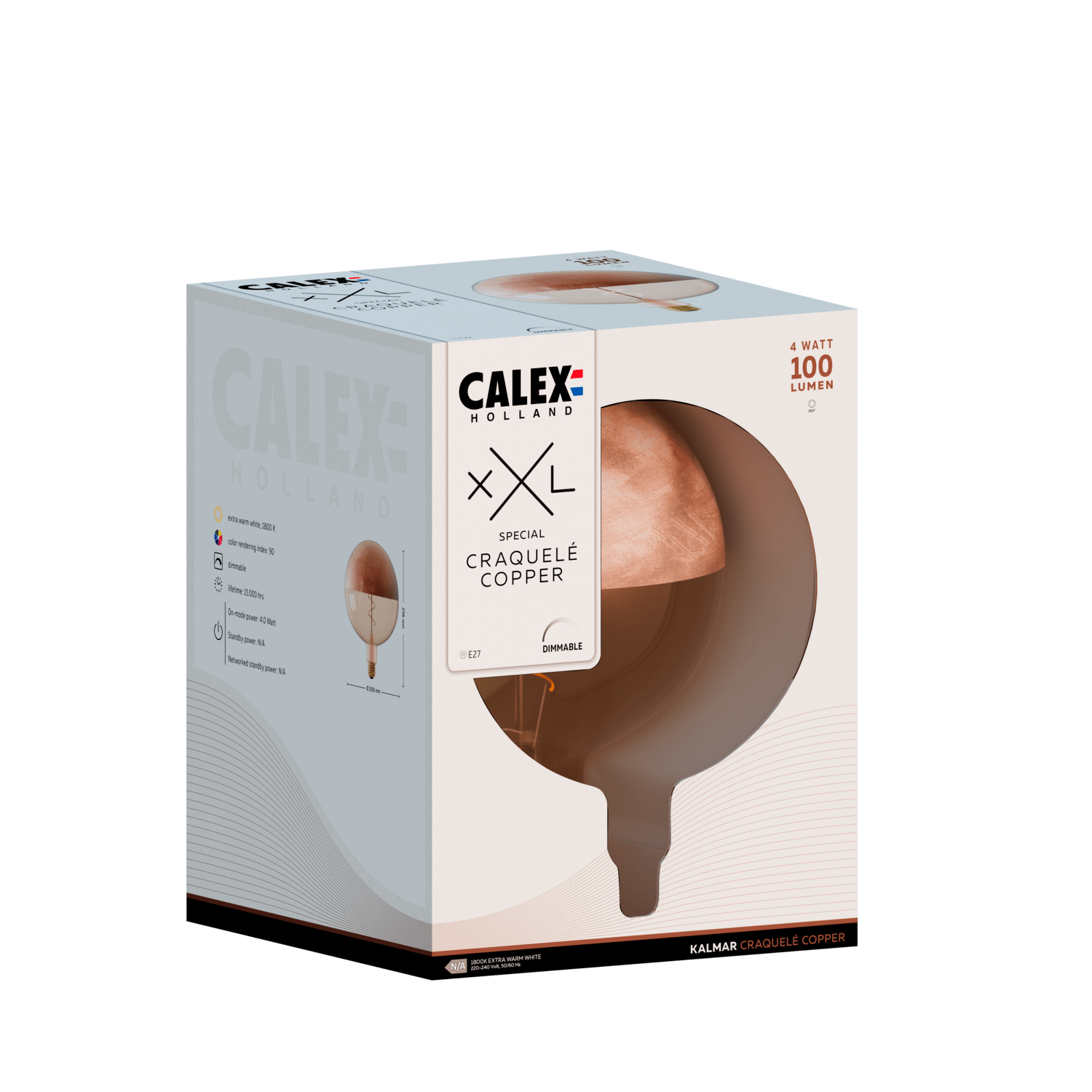 calex-top-mirror-kalmar-ampoule-filament-e27-xxl-cuivre-1800k image 3