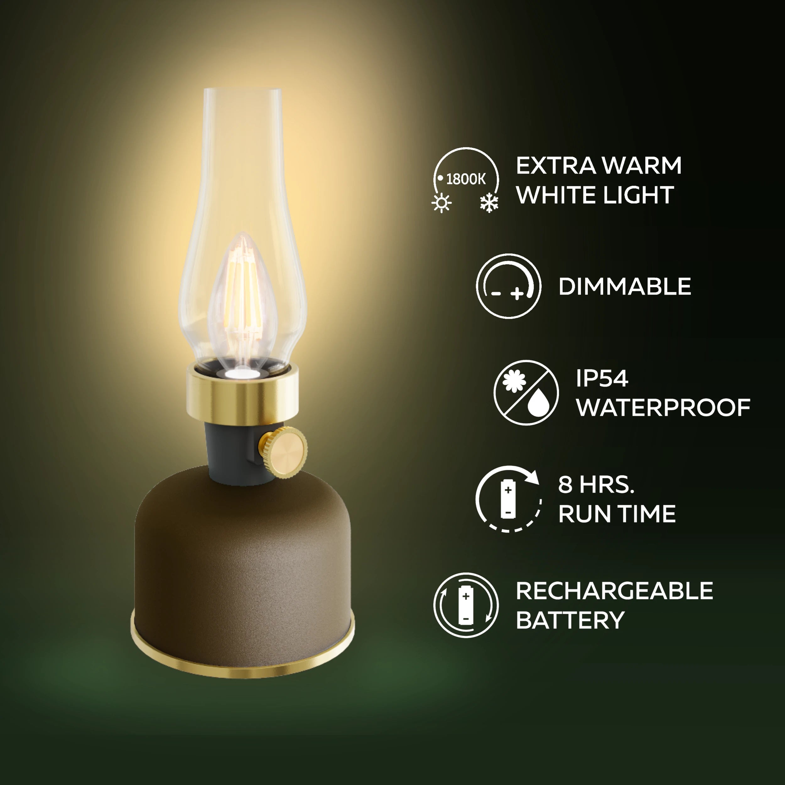 calex-lavinio-lampe-de-table-led-sans-fil-earth-mocha-1800k-dimmable image 2