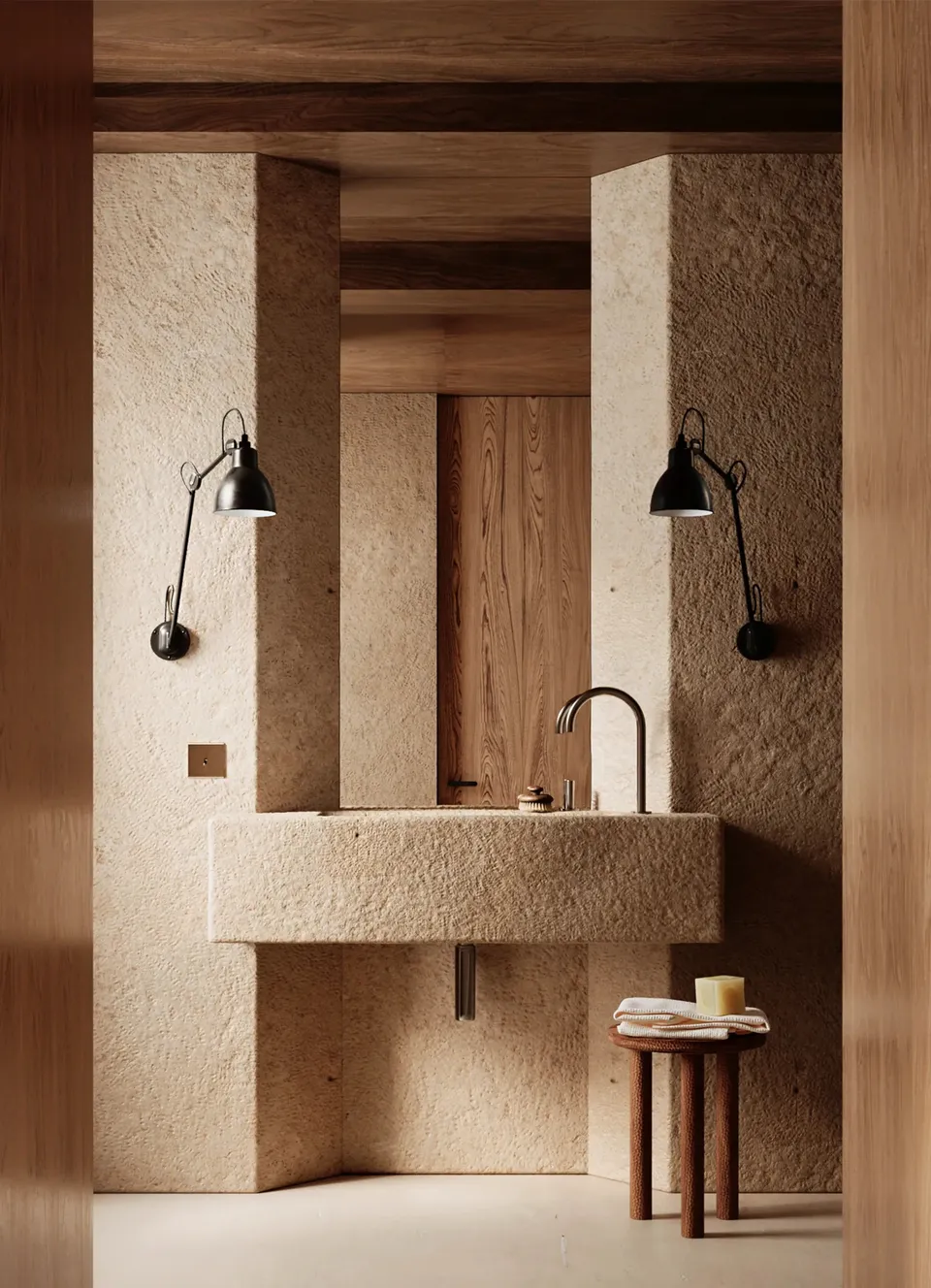 dcw-ditions-lampe-gras-n-122-bathroom-applique-salle-de-bain-noire image 1