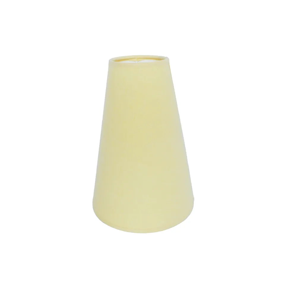 aluminor-08lyly-abat-jour-c-ne-tissu-jaune-e27 image 1