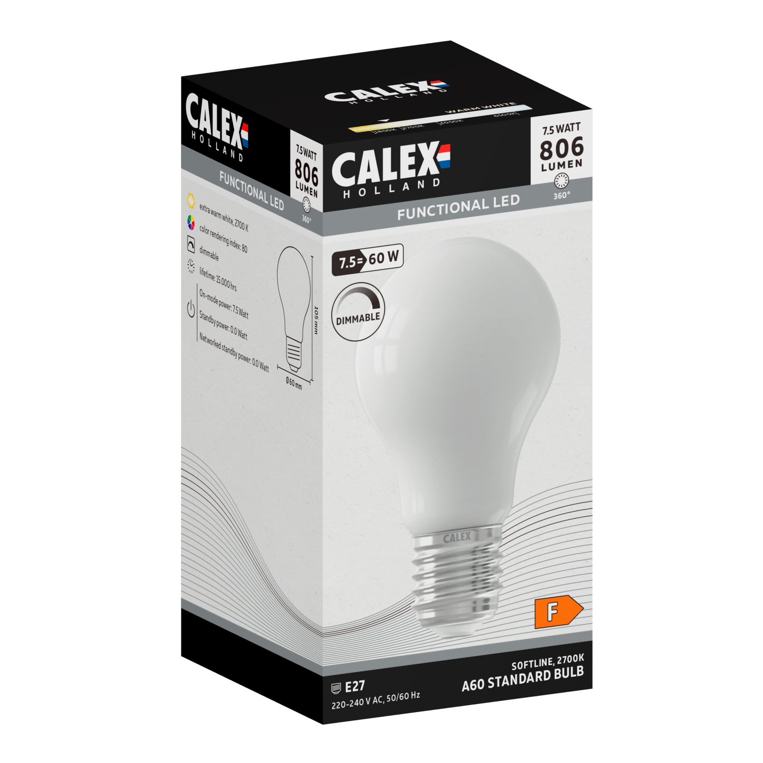 calex-softline-lampe-led-e27-a60-blanc image 3