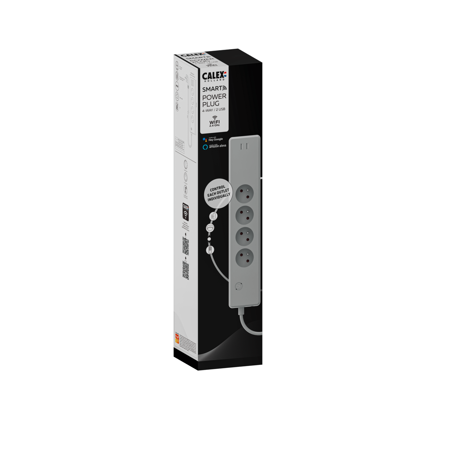 calex-smart-multiprise-be-fr-6-appareils-2-usb-a-1-8-m image 4
