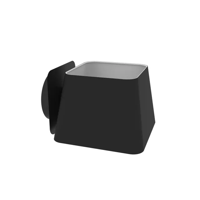 aluminor-caro-ap-applique-murale-carr-e-tissu-noir-ou-blanc image 1