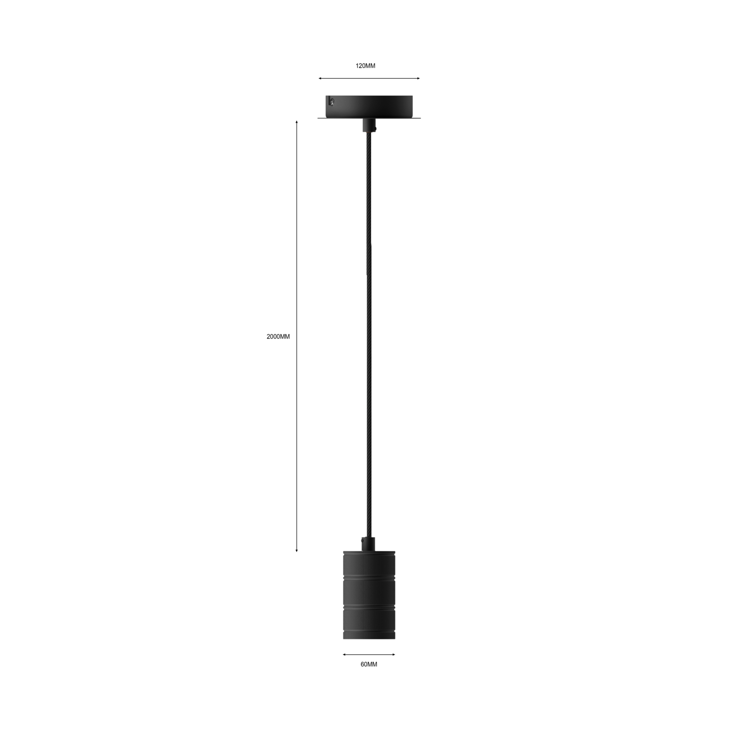calex-suspension-e27-150cm-noir image 2