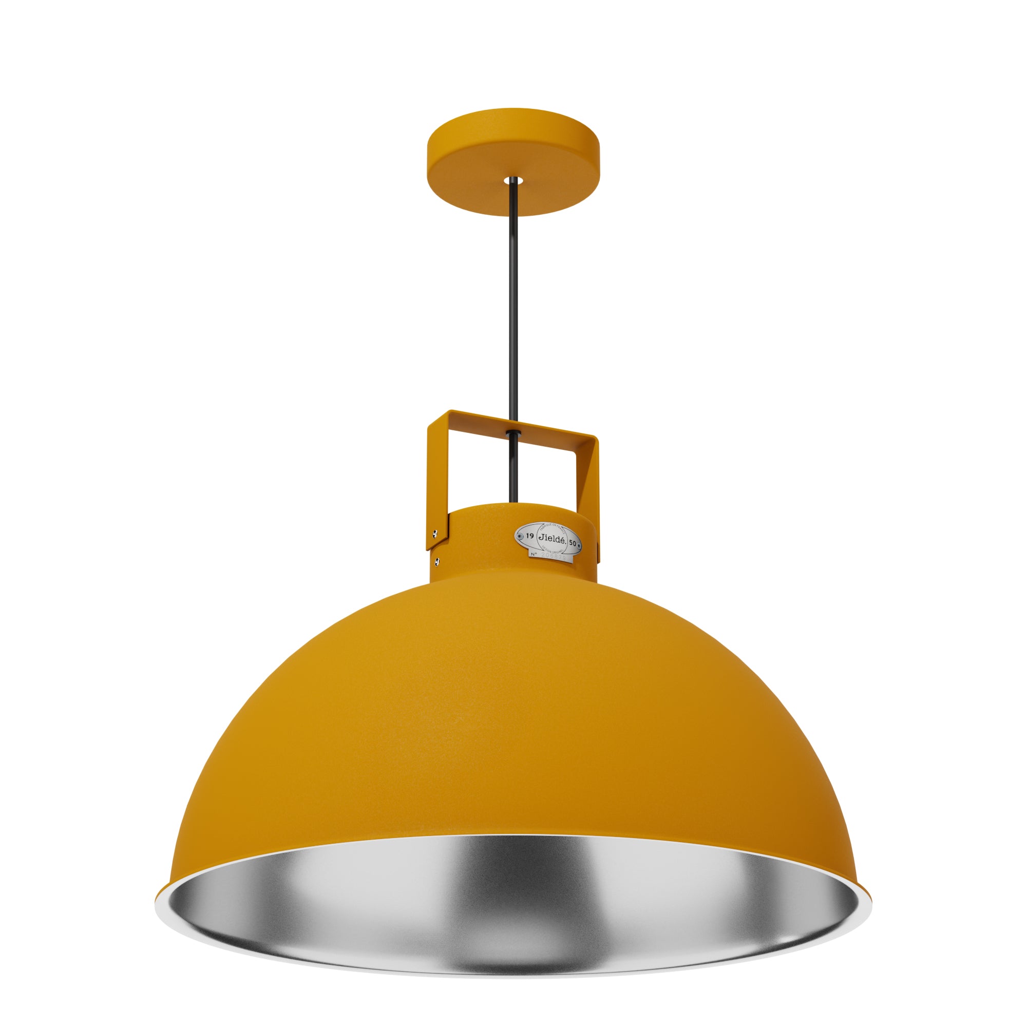 jield-dante-d450-suspension-taille-l-beige-brun-abat-jour-aluminium-45-cm image 2