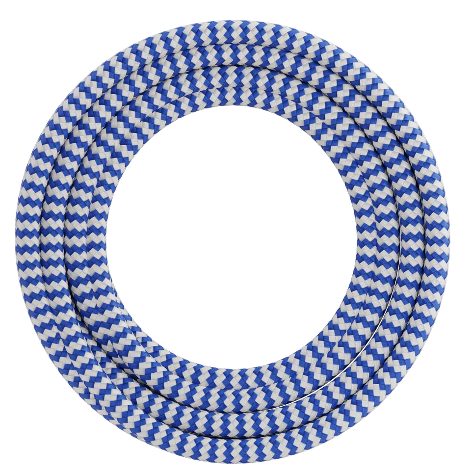 calex-creations-c-ble-textile-1-5-m-bleu-blanc-pour-suspension image 1