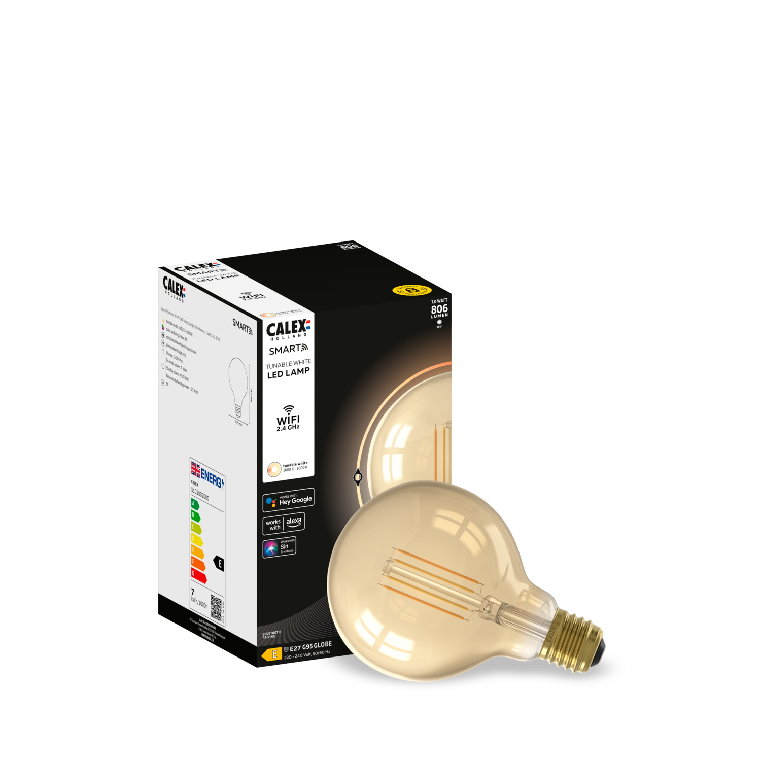 calex-smart-led-filament-g95-e27-7w-or-dimmable image 3