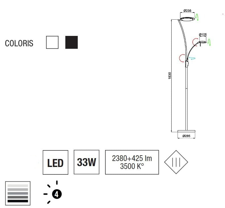 aluminor-kitel-89-lampadaire-liseuse-led image 4