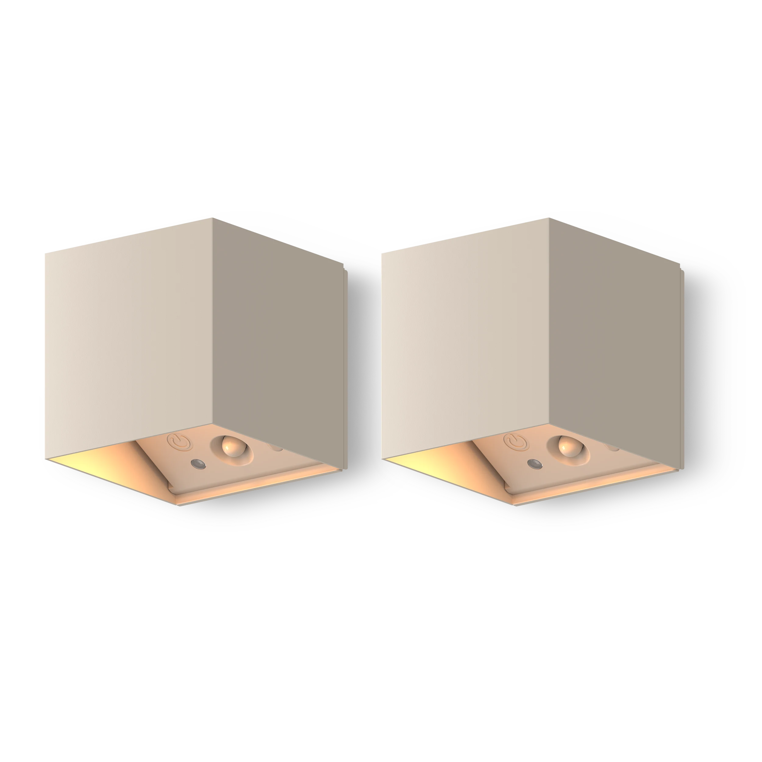 calex-falerna-applique-murale-rechargeable-lot-de-2-sable image 1