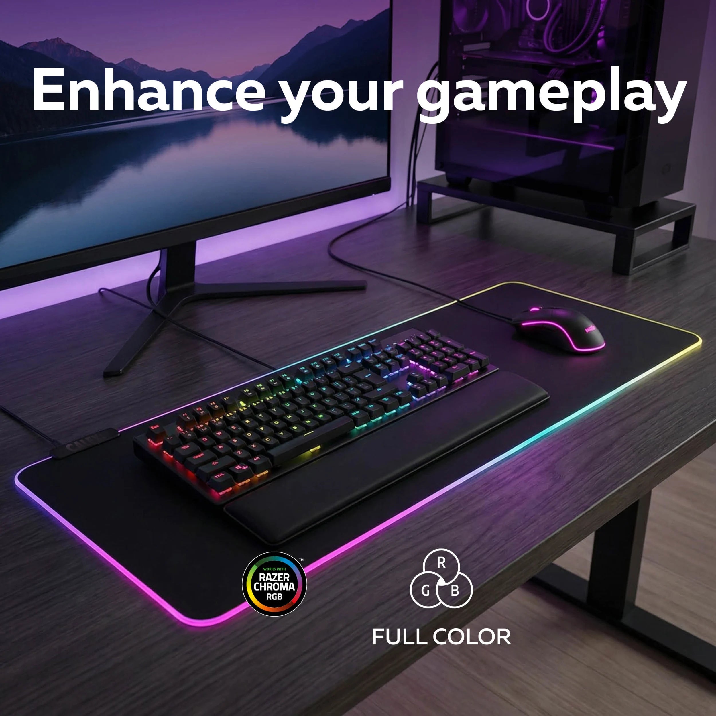 calex-tapis-de-souris-gaming-xxl-90x30cm-rgb-razer-chroma image 3