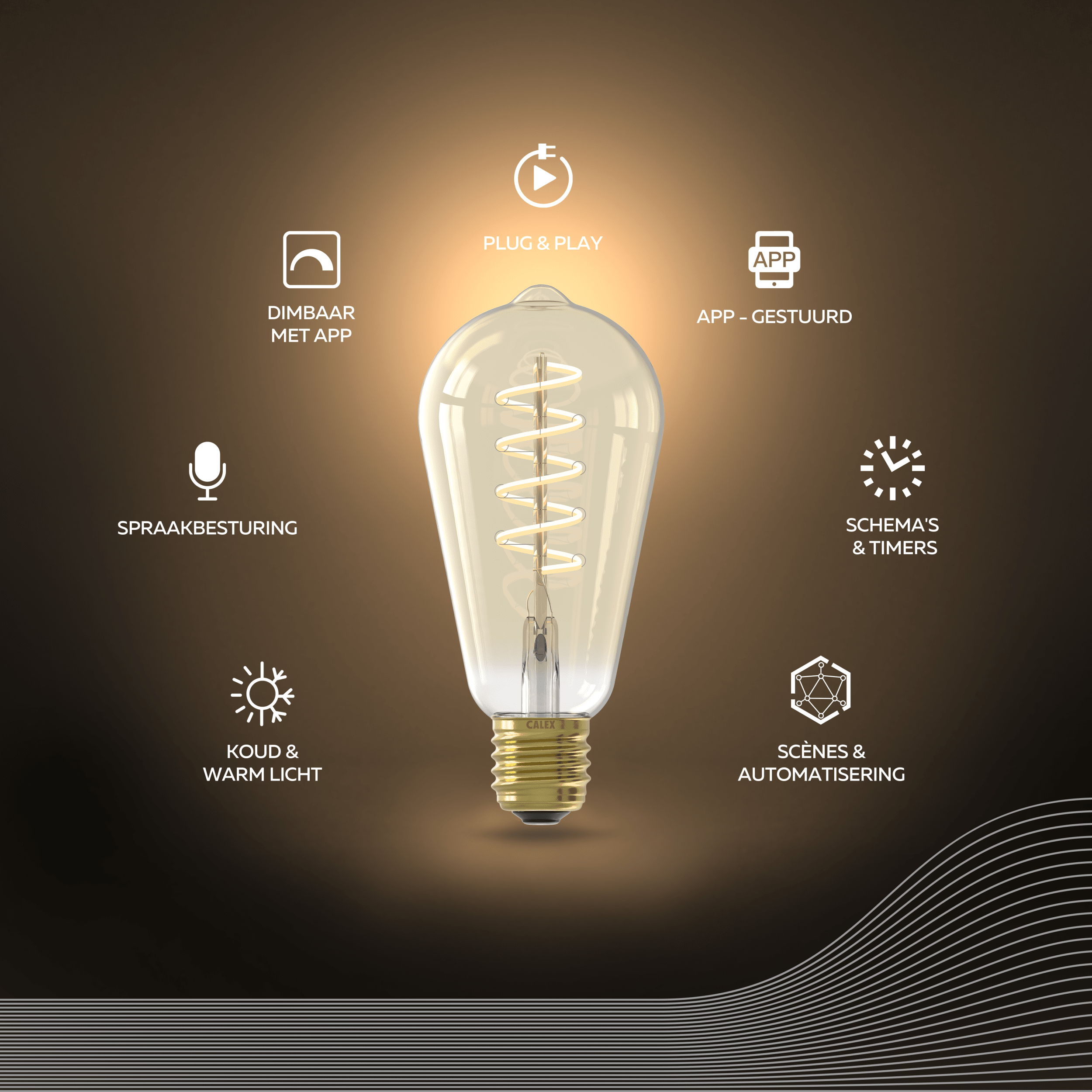 calex-smart-ampoule-led-spiral-e-e27-st64-cct-dor image 2