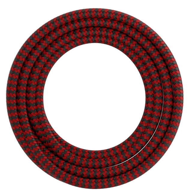 calex-creations-c-ble-tissu-rouge-noir-1-5-m-suspension-diy image 1